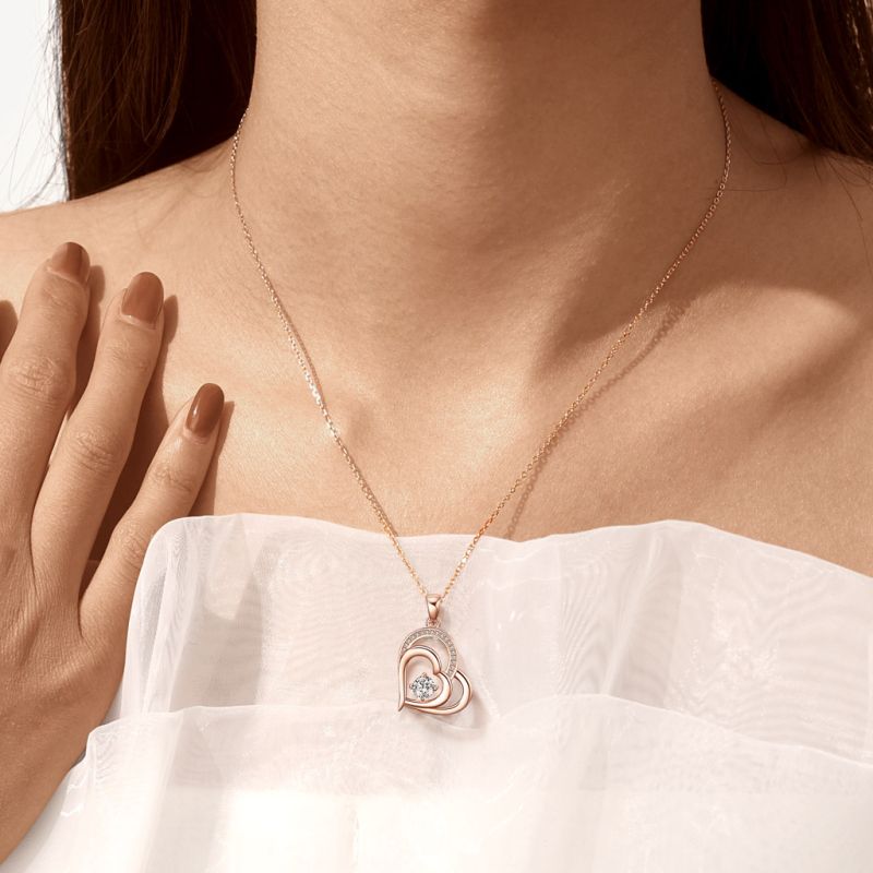 Double Love Heart Necklace