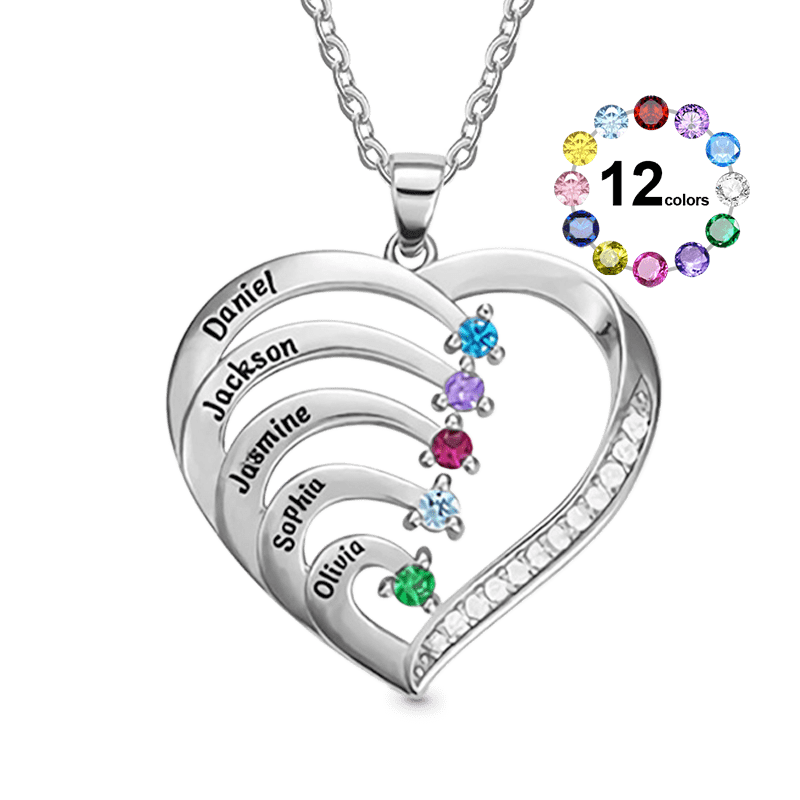 Creative Three-color DIY Heart Necklace