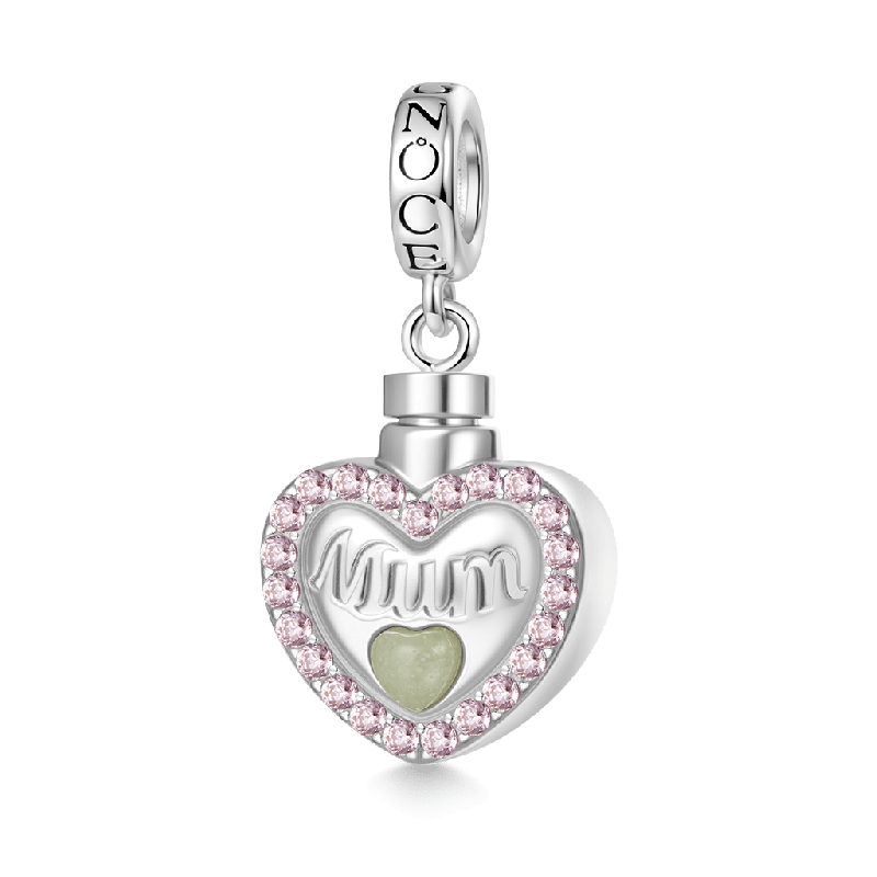 Mum Heart Memorial Urn Ashes Pendant