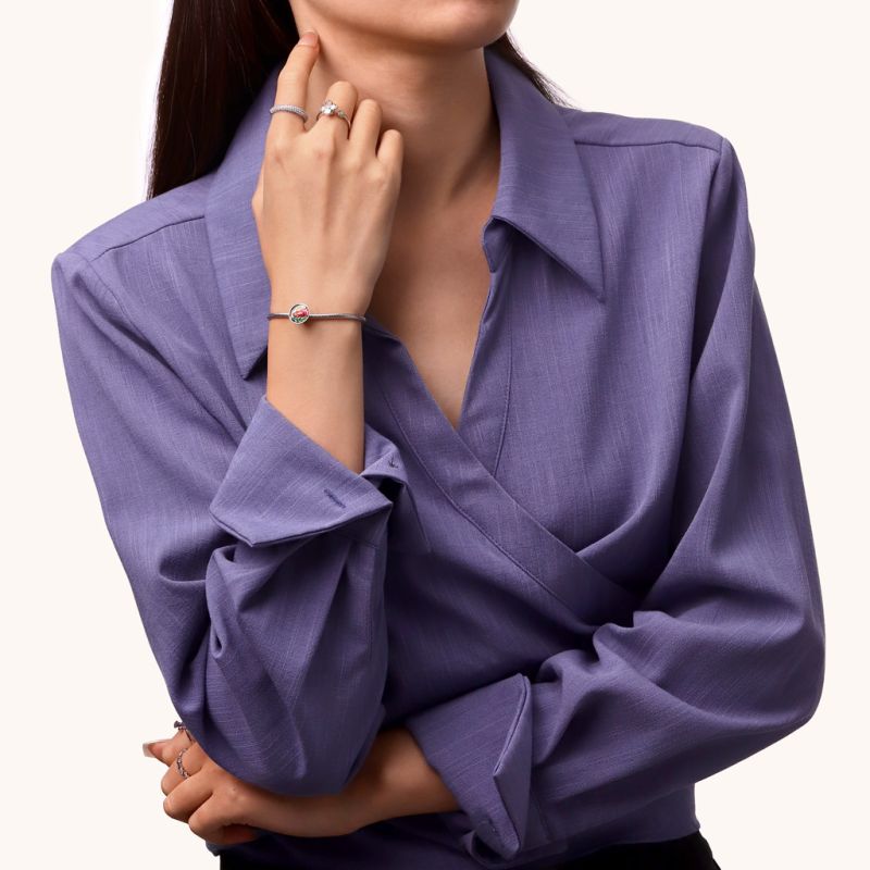 Salmon Food Stopper Charm