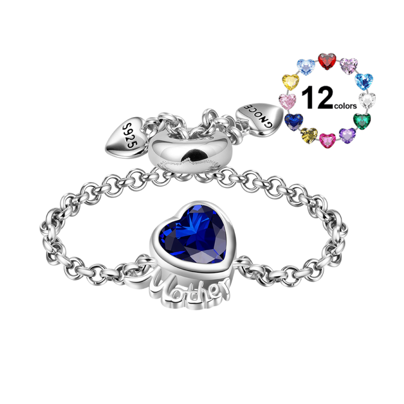 Heart Mother Chain Ring
