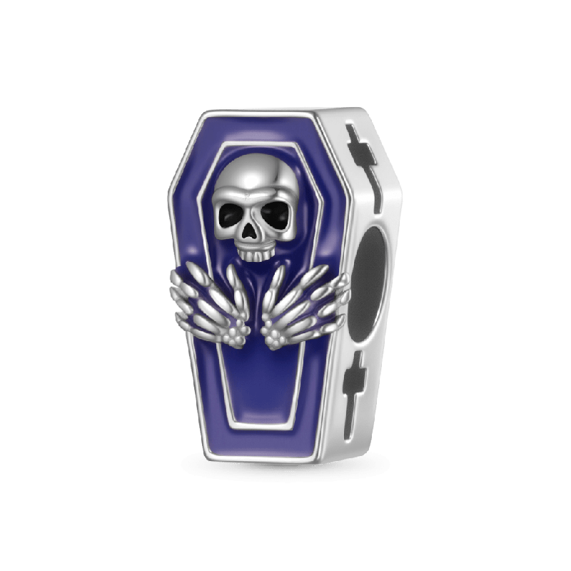 Halloween Skull Coffin Charm