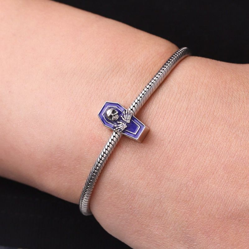 Halloween Skull Coffin Charm