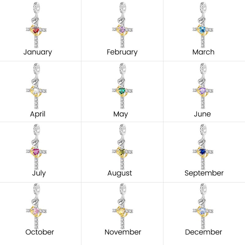 Gold Crown of Thorns Nail Cross Pendant