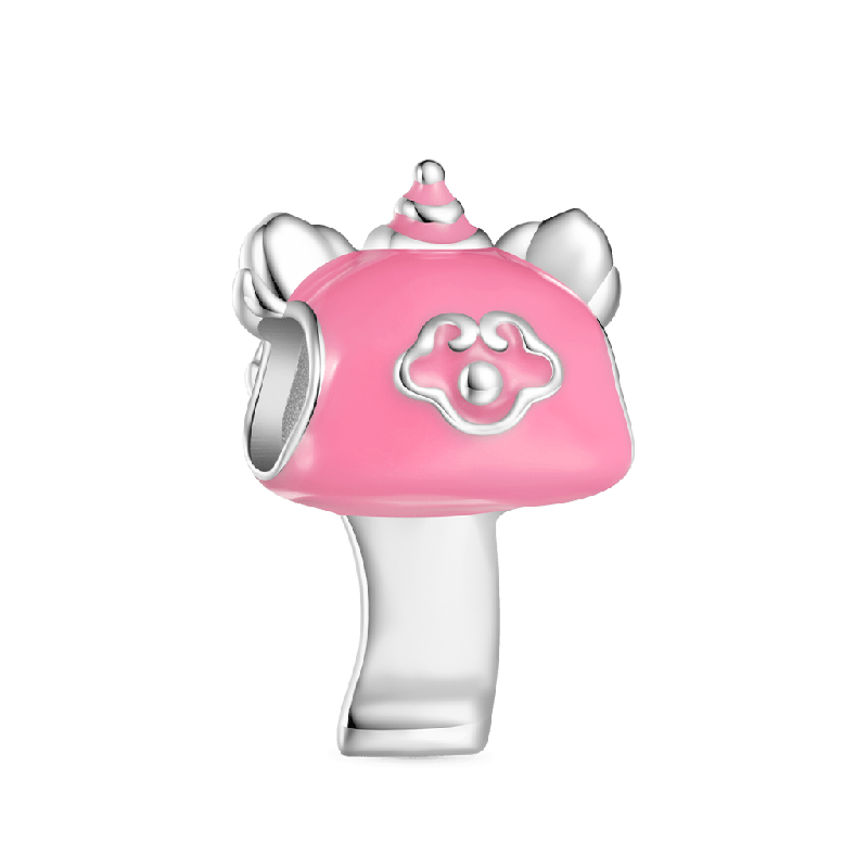 Pink Lion Dance Charm