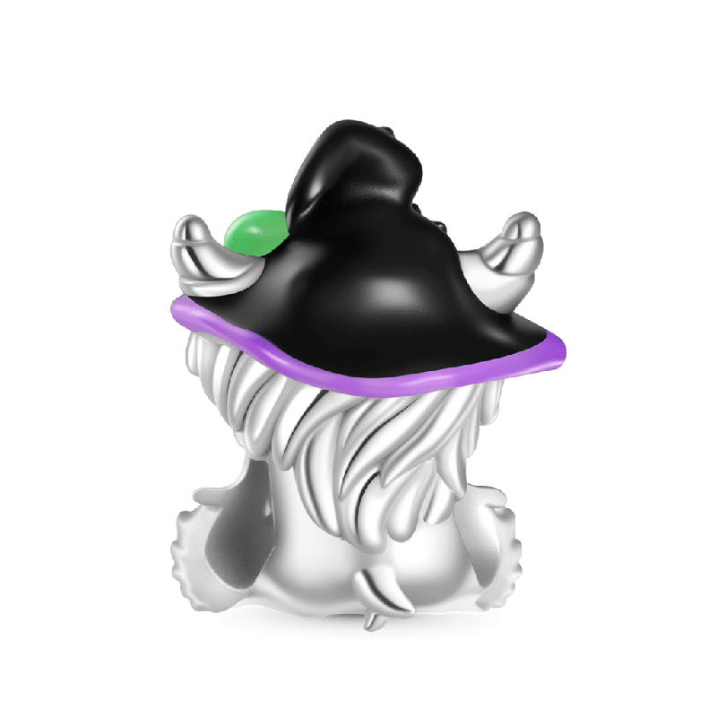 Highland Cow Halloween Charm