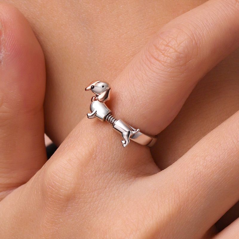 Spoof Spring Dachshund Ring