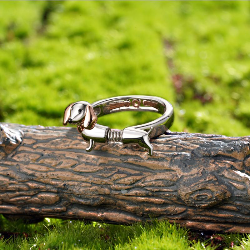 Spoof Spring Dachshund Ring
