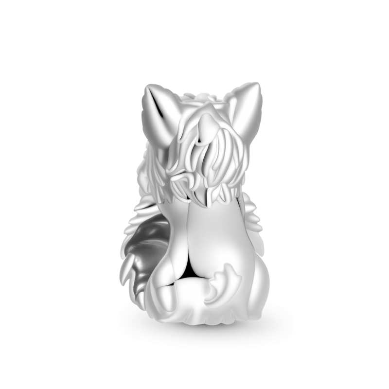 West Highland Puppy Embraces Love Charm