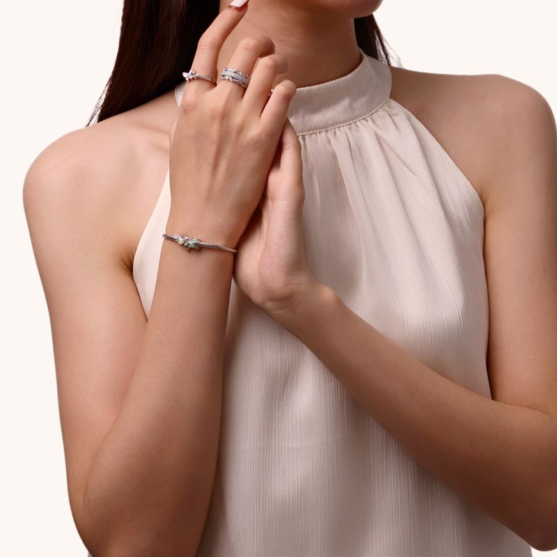 Spring Green Dragonfly Charm