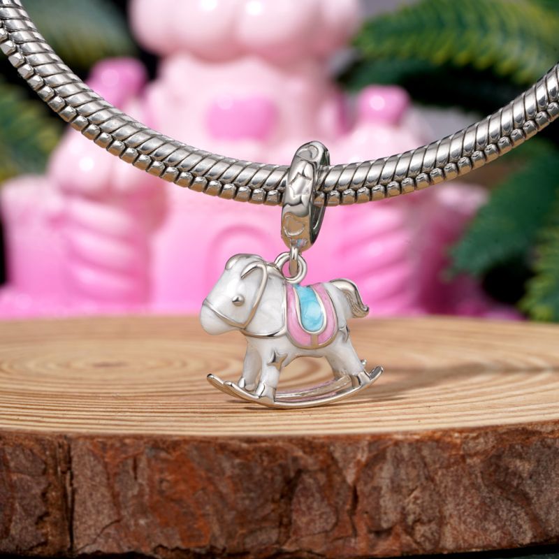 Exquisite Wooden Horse Pendant
