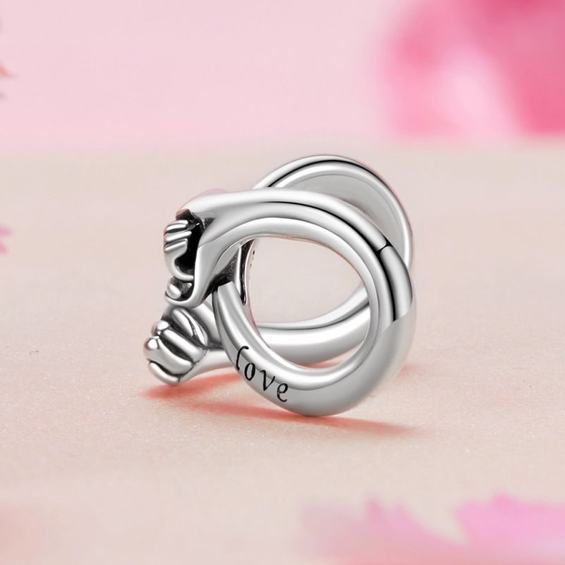 Hold Hands Forever Love Charm