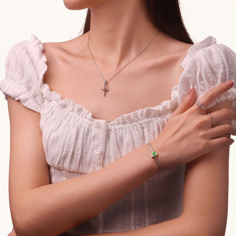 Coffin Green Skeleton Hand Charm