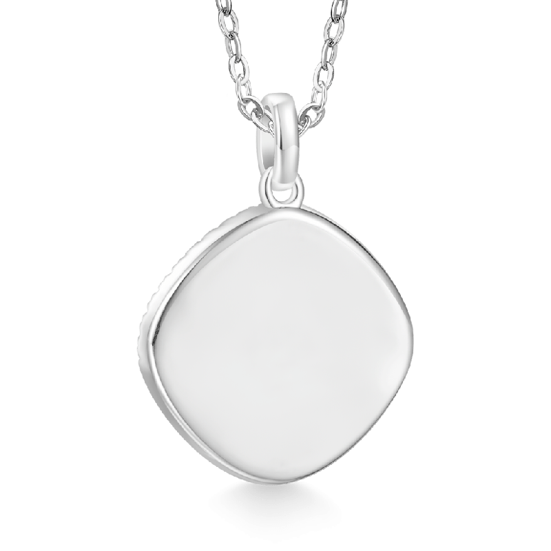 Deep Violet-purple Diamond Necklace