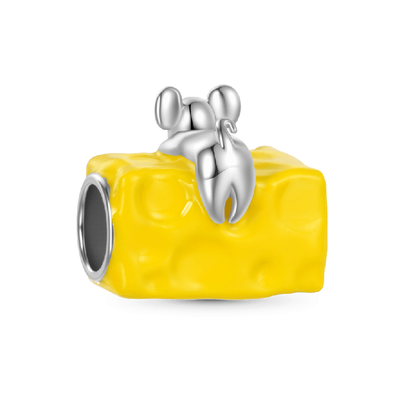 Mouse Cheese House Charm