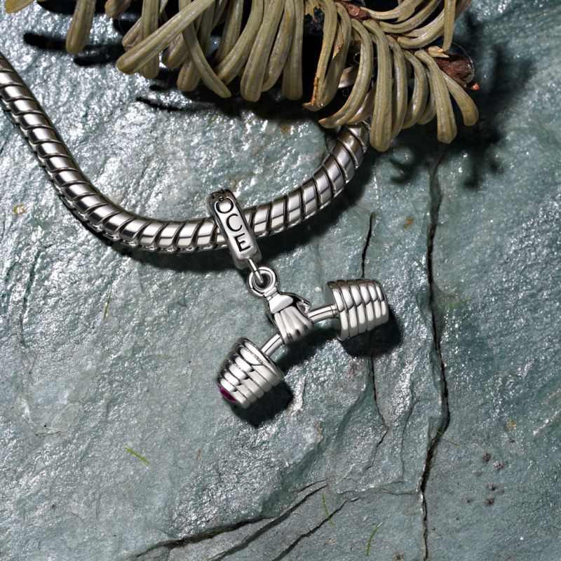 Fitness Enthusiast Dumbbell Pendant