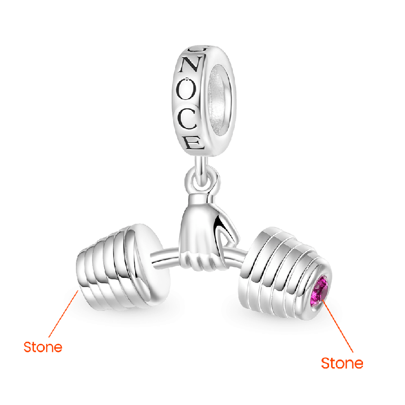 Fitness Enthusiast Dumbbell Pendant