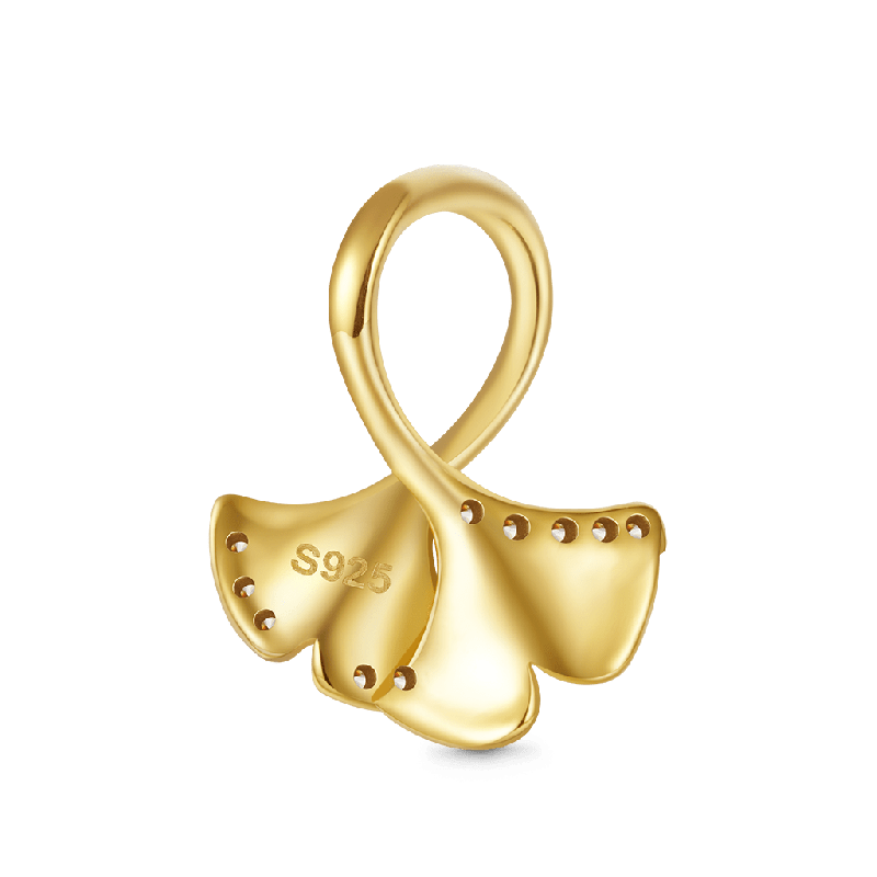 Ginkgo Leaf Charm