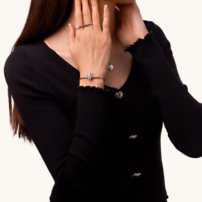 Bunny Baby Carriage Charm