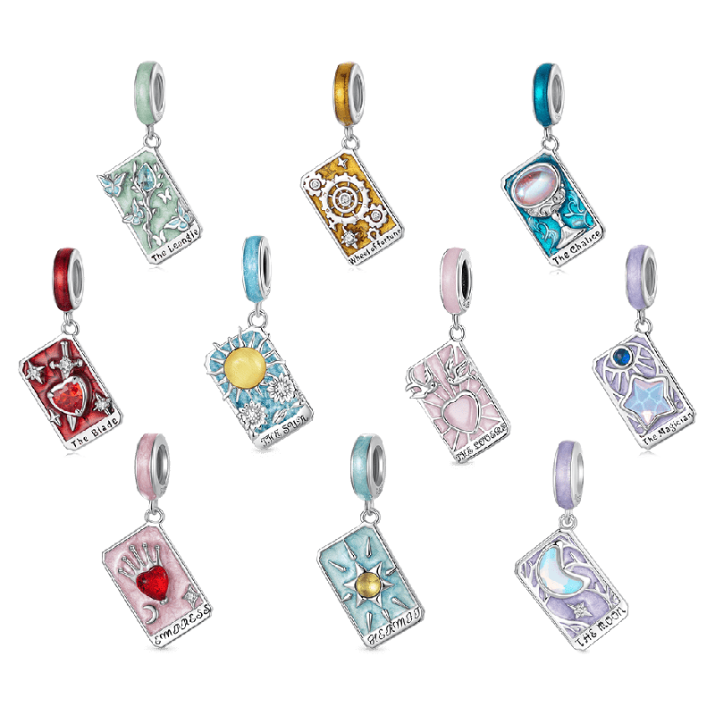 Lovers Tarot Card Charm