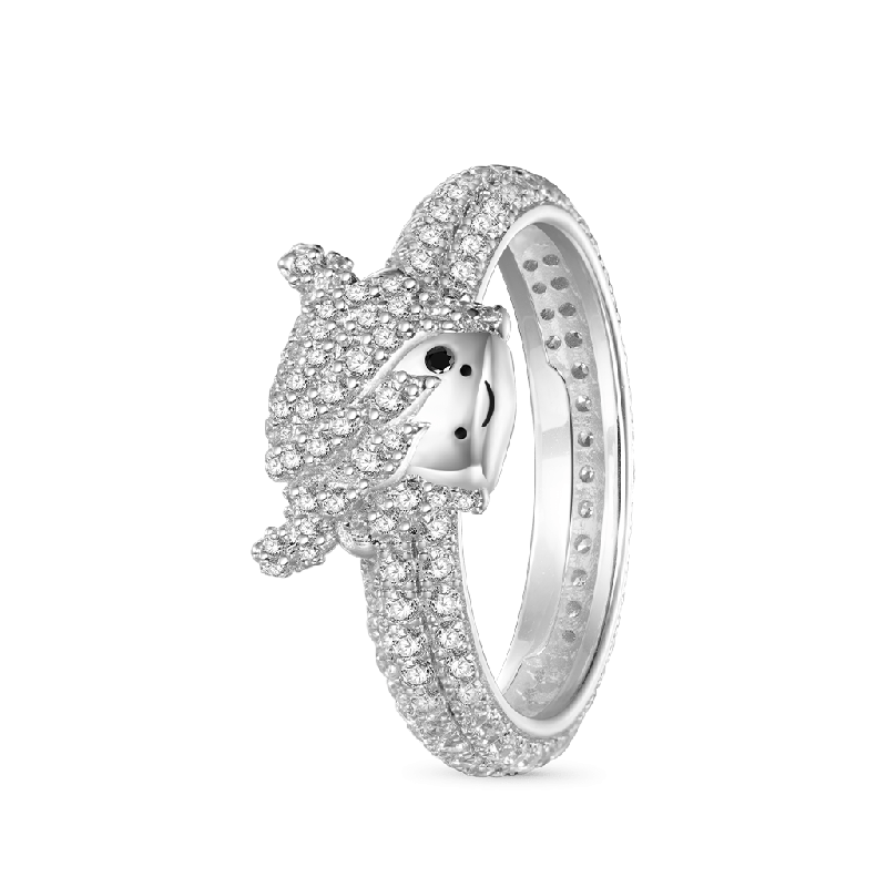 Highland Cow Diamond Ring