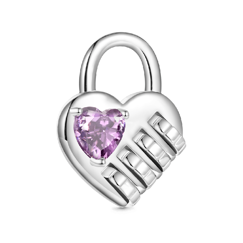 Lock with a Love Code Charm