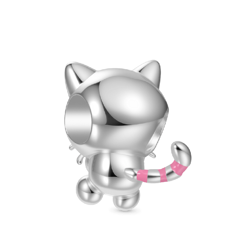 Secret Message Love U Cat Charm