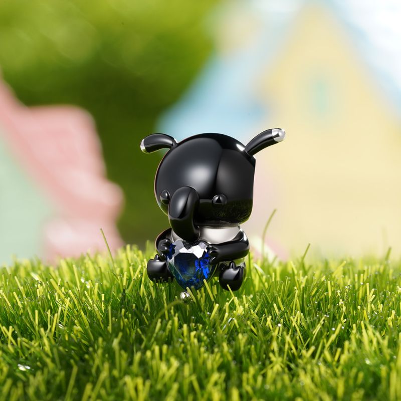 Malayan Tapir Embraces Heart Charm