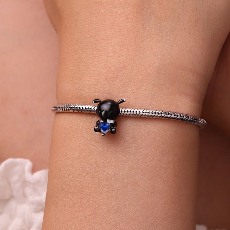 Malayan Tapir Embraces Heart Charm