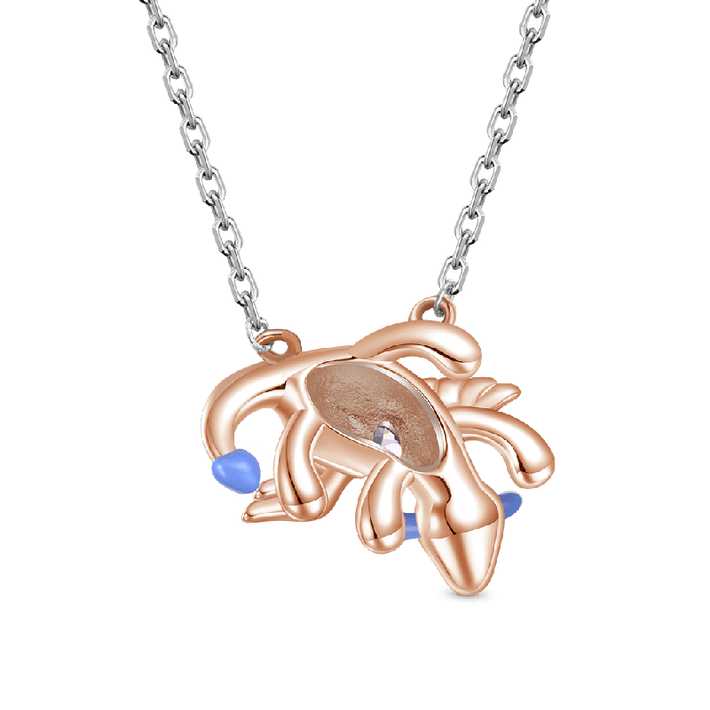 Fun Persimmon Dragon Necklace