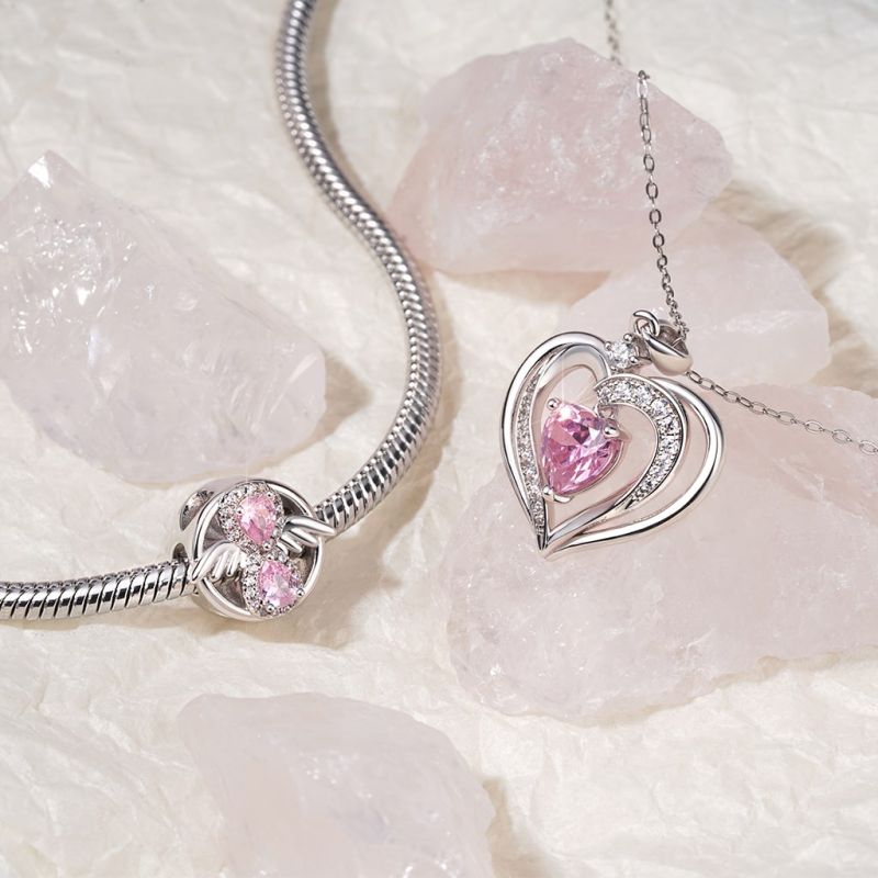 Forever Love Heart Birthstone Necklace
