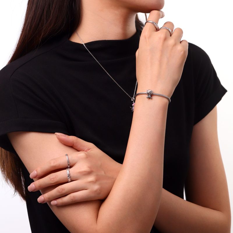 Skull Highland Cow Charm