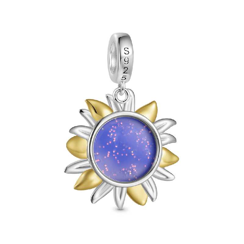 Starry Night Sunflower Glow-in-the-Dark Pendant