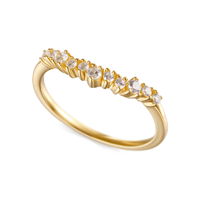 14K/10K Solid Cluster Ring