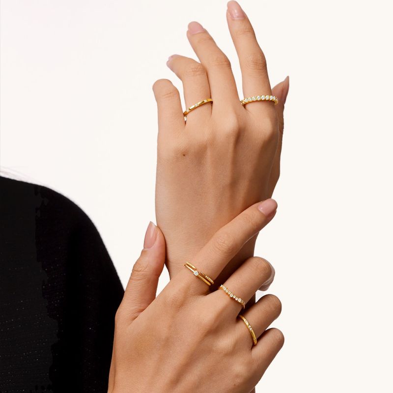 14K/10K Solid Cluster Ring