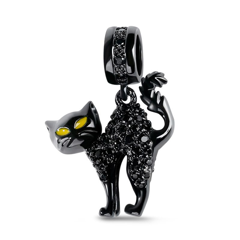 Naughty Black Cat Pendant