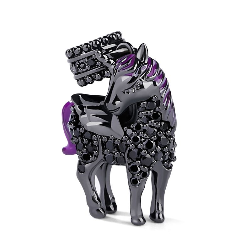 Black Unicorn Pendant