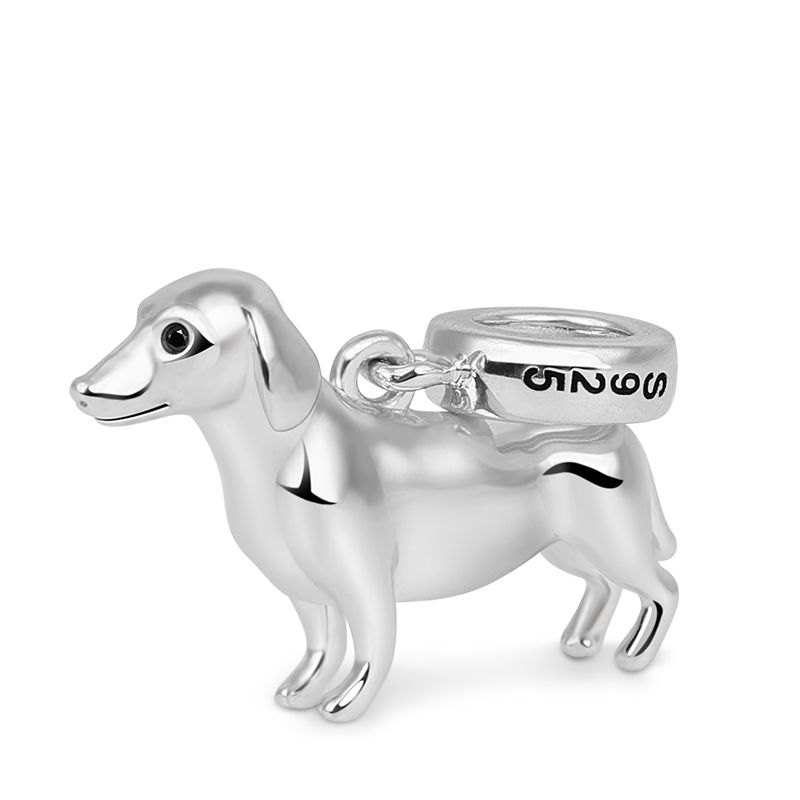 Polished Dachshund Charm
