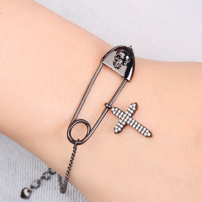 Skull Paperclip Bracelet