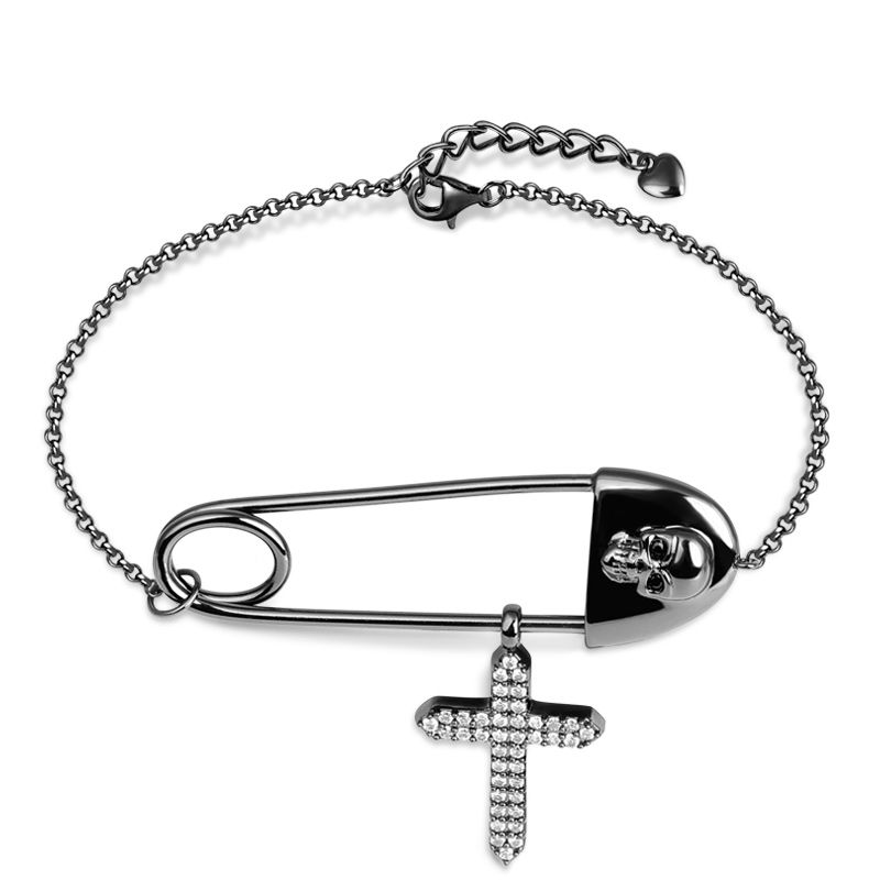 Skull Paperclip Bracelet