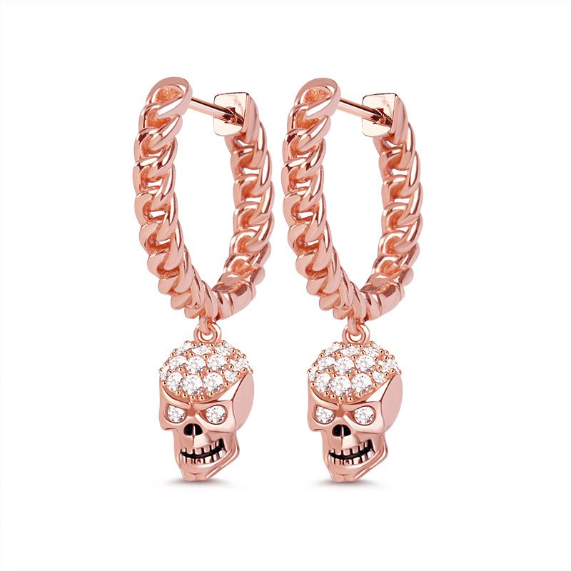 Cystal Skull Earring