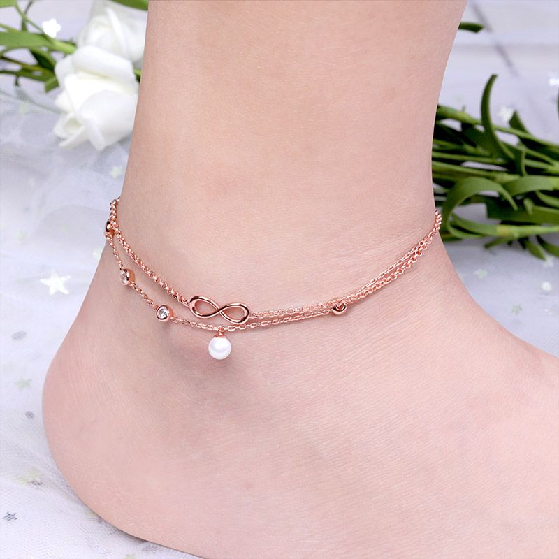 Pearl Infinity Anklet