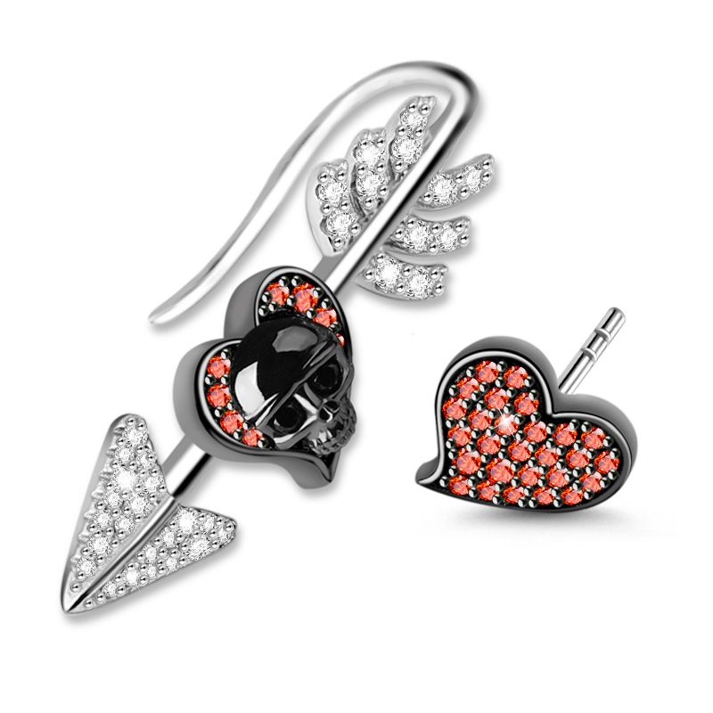 Skull Arrow Earring