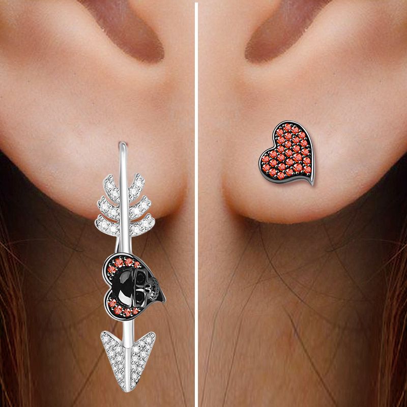 Skull Arrow Earring