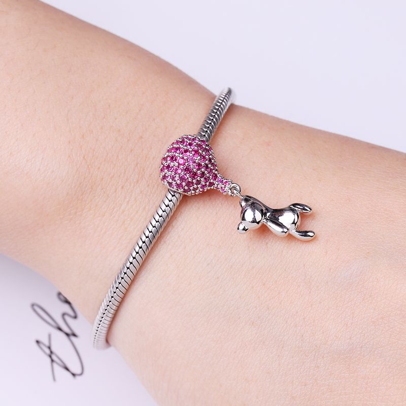 Bear With Balloon Charm