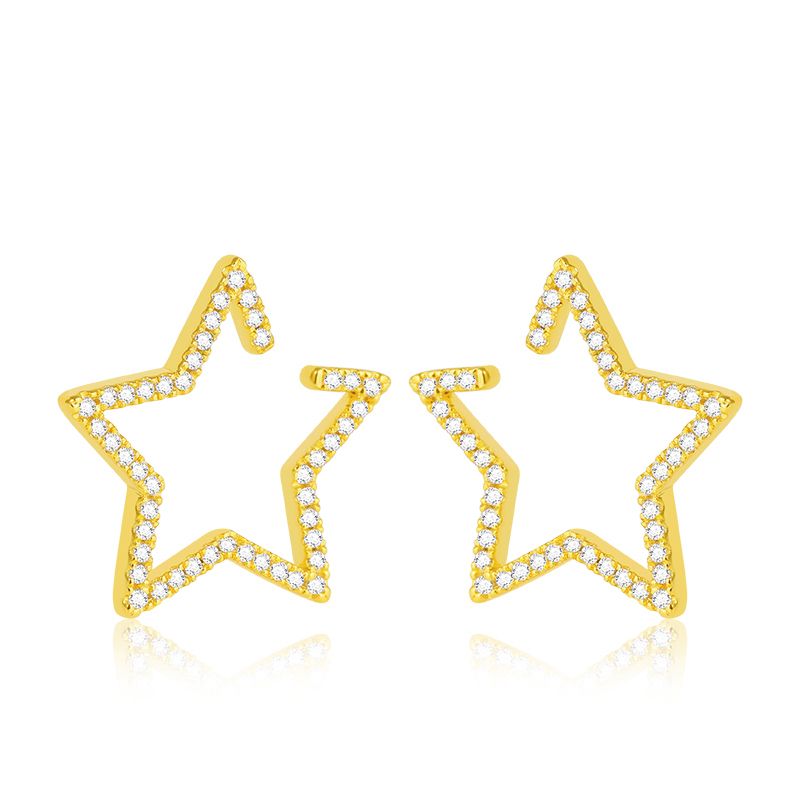 Star Hoop Ear Cuffs
