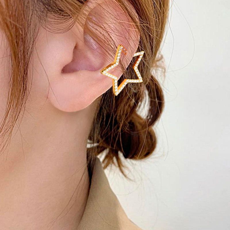 Star Hoop Ear Cuffs