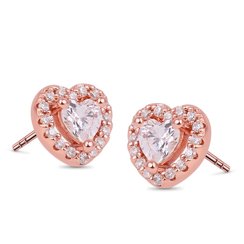 Heart Shape Stud Earrings