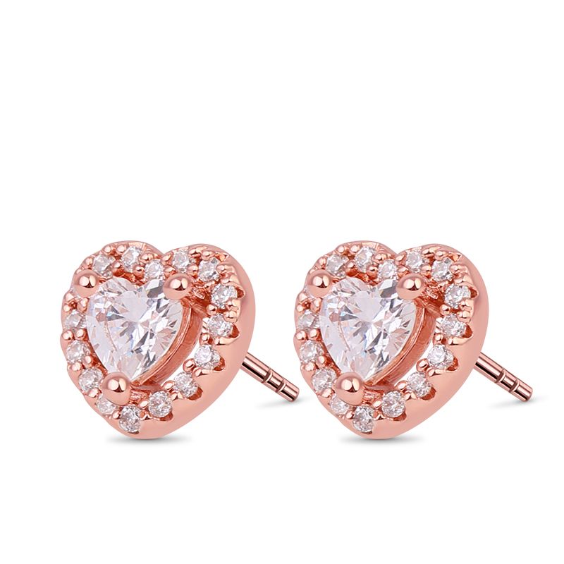 Heart Shape Stud Earrings