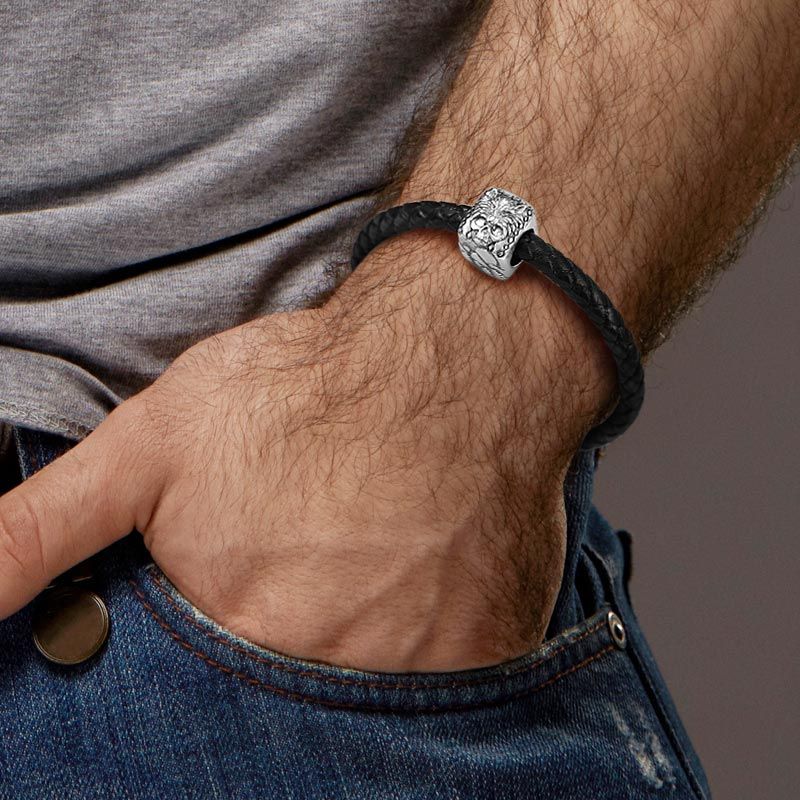 Wolf Skull Charm Bracelet